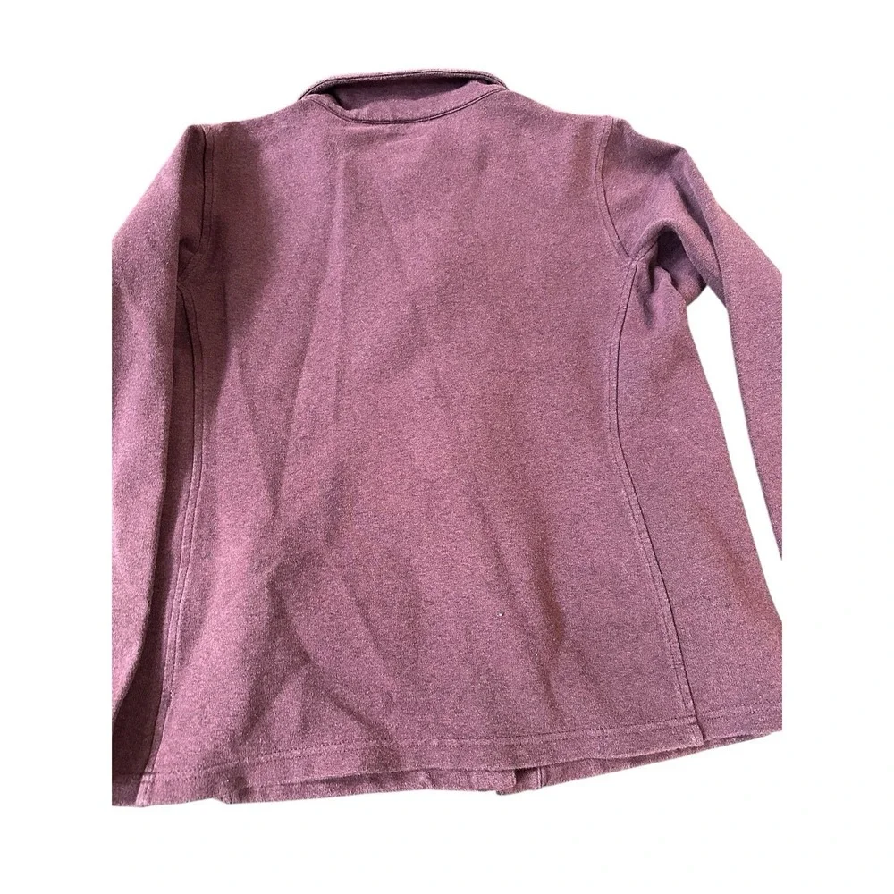 Duluth trading Company women's burgundy button up jacket cotton/spandex size med